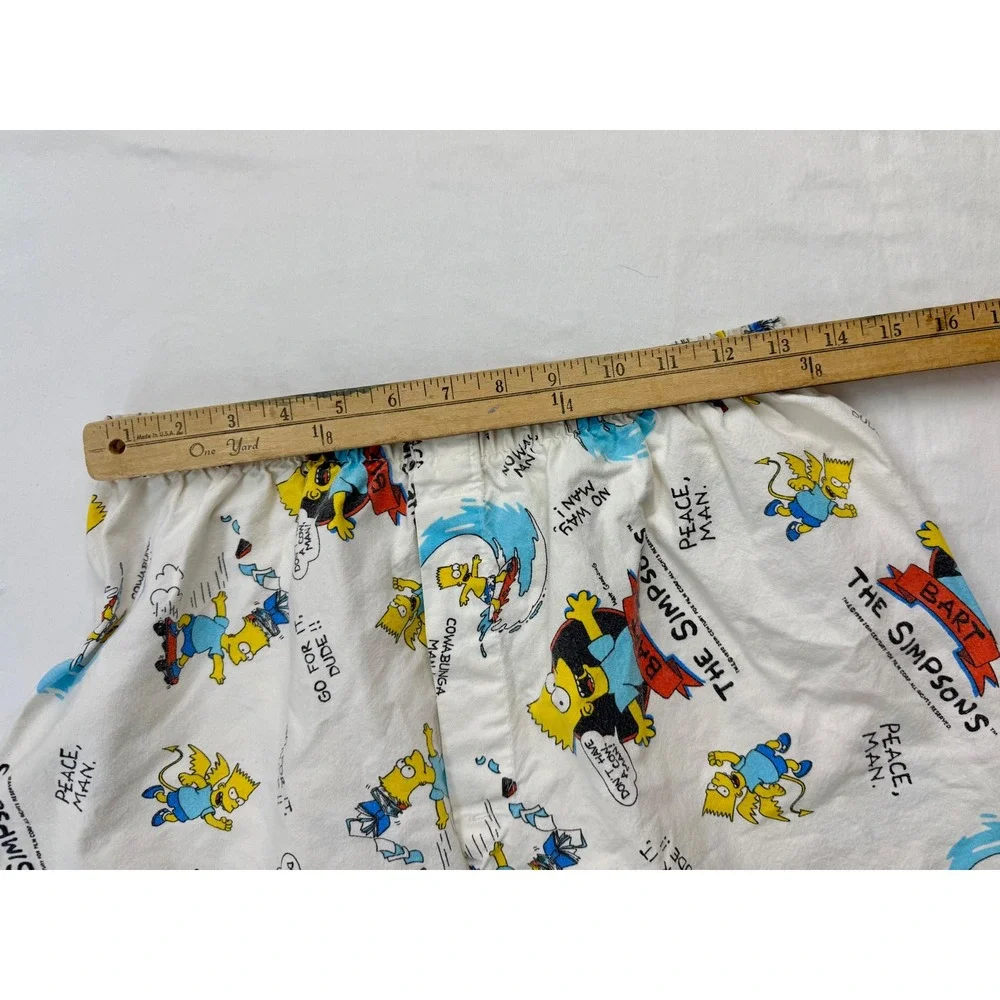 Vintage 1990 The Simpsons Bart Simpson Boxer Shorts Boxer Rebellion White M/34